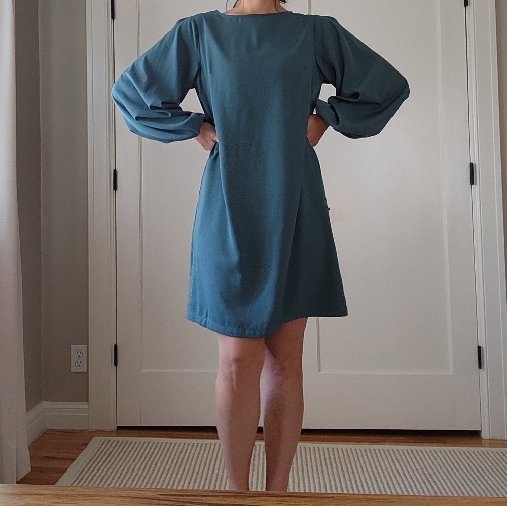 H&M Green Midi Dress Size M